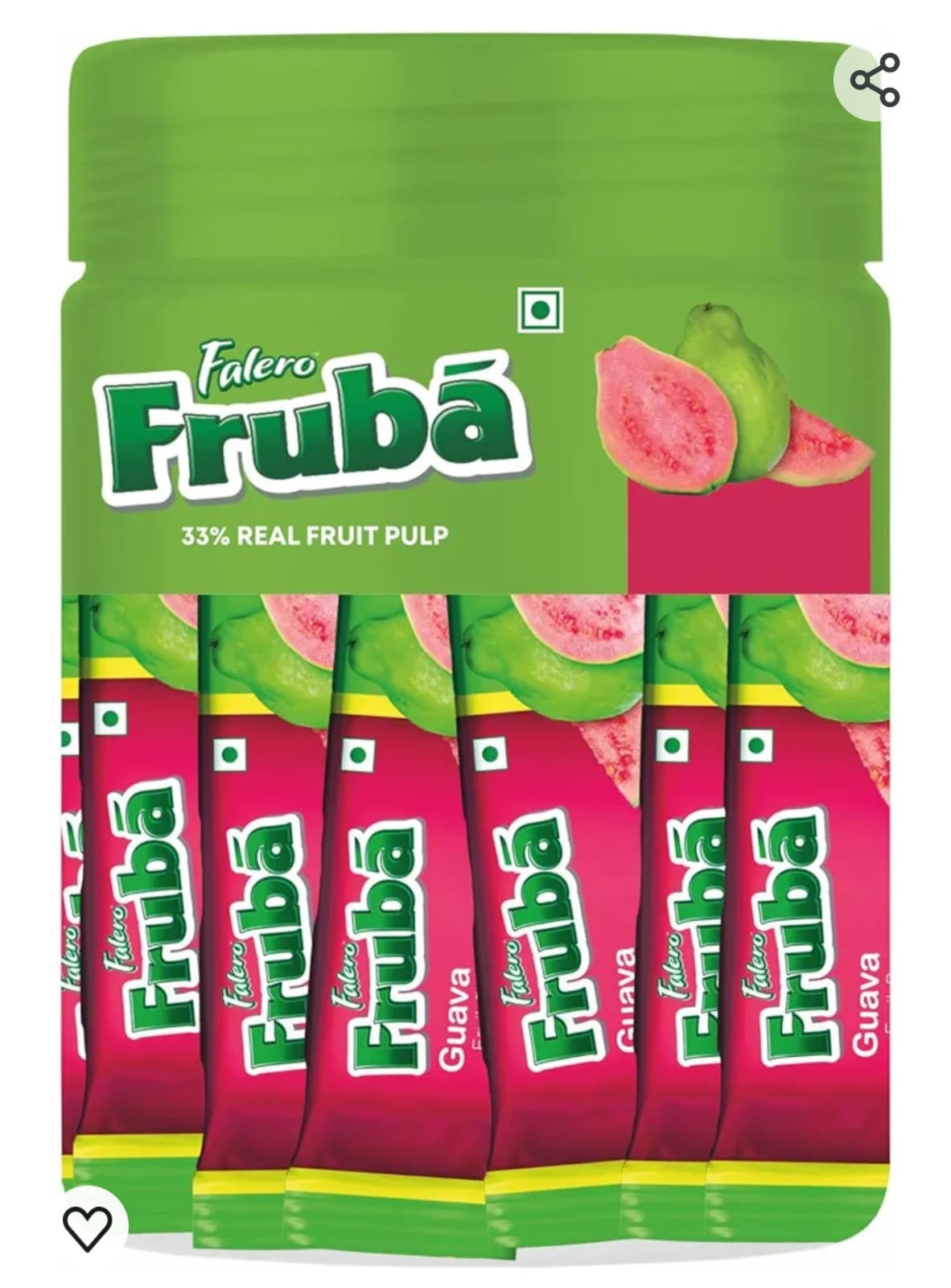 Falero Frubá Masaledar Guava Fruit Bars (30 Fruit bars inside)