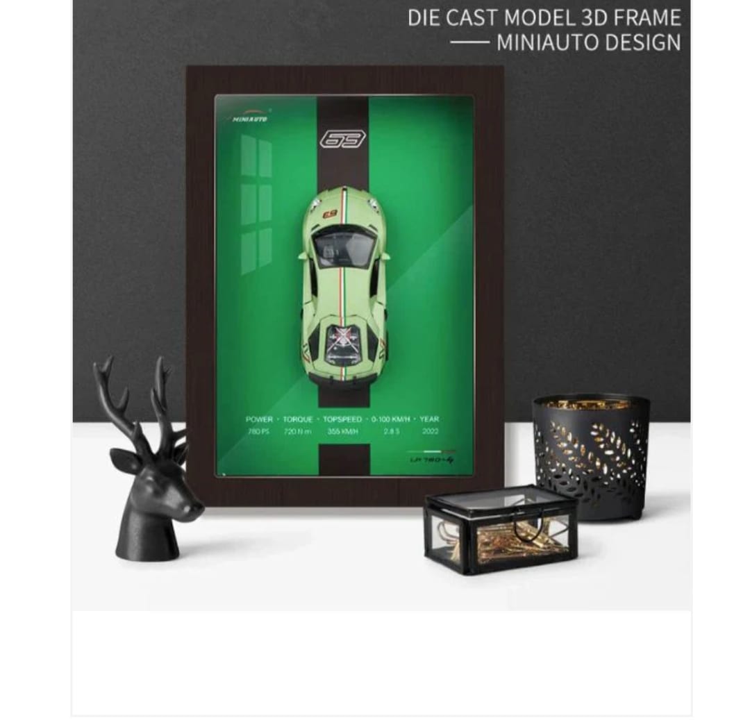 3D Car Frame - Diecast Model Wall Art