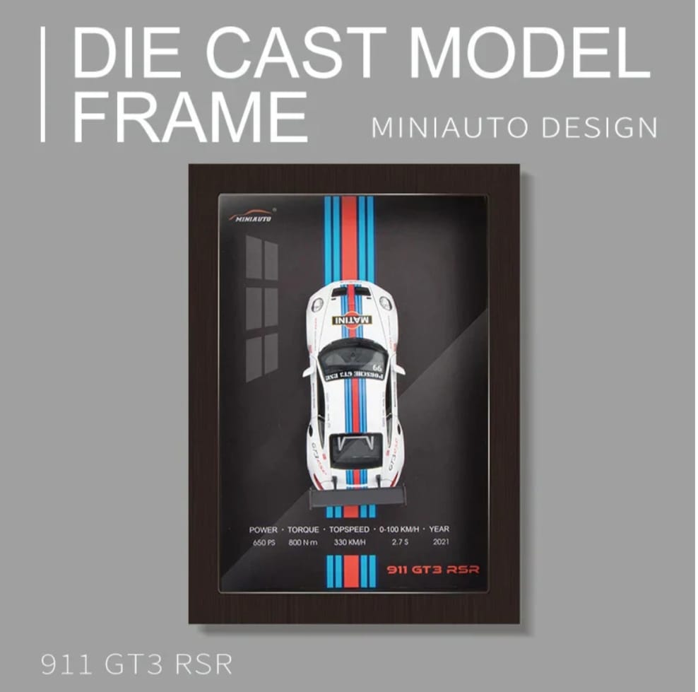 3D Car Frame - Diecast Model Wall Art