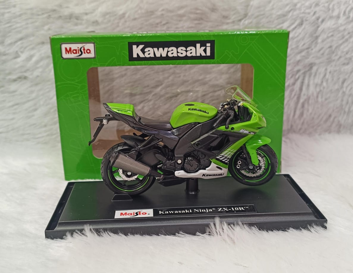 Maisto Kawasaki Ninja Diecast Bike Models (ZX-12R & ZX-10R) - 1:12 Scale