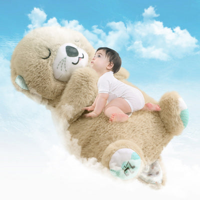 Sleep Breathing Teddy Bear Soft Toy with Light Sound