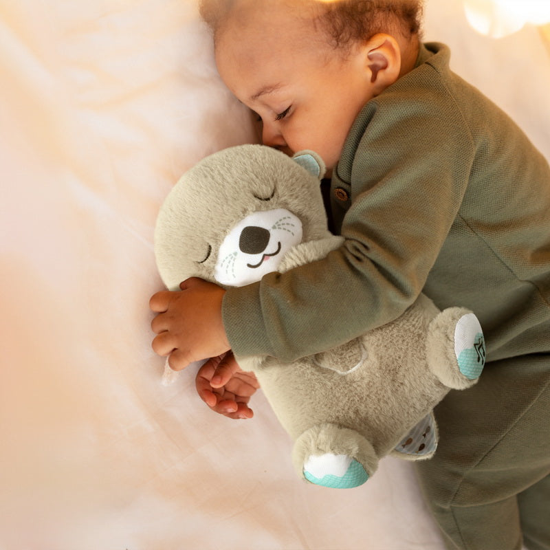 Sleep Breathing Teddy Bear Soft Toy with Light Sound