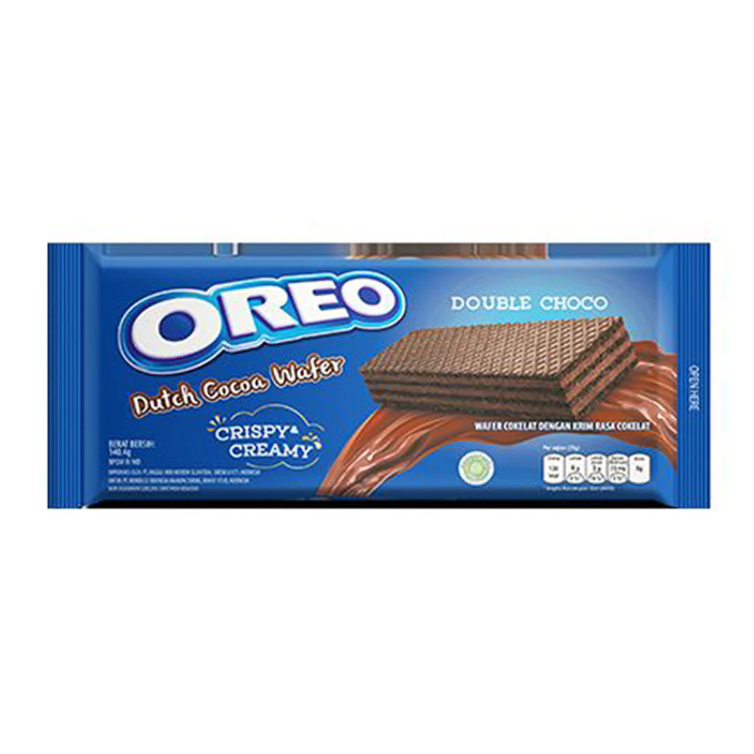 Oreo Dutch Wafer Rolls (Double Choco) - 140G (pack of 2)