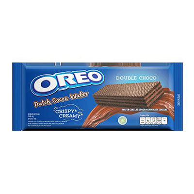 Oreo Dutch Wafer Rolls (Double Choco) - 140G (pack of 2)