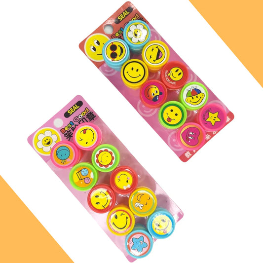 Smiley Stamp Set "1 Set = 10 Stamps"