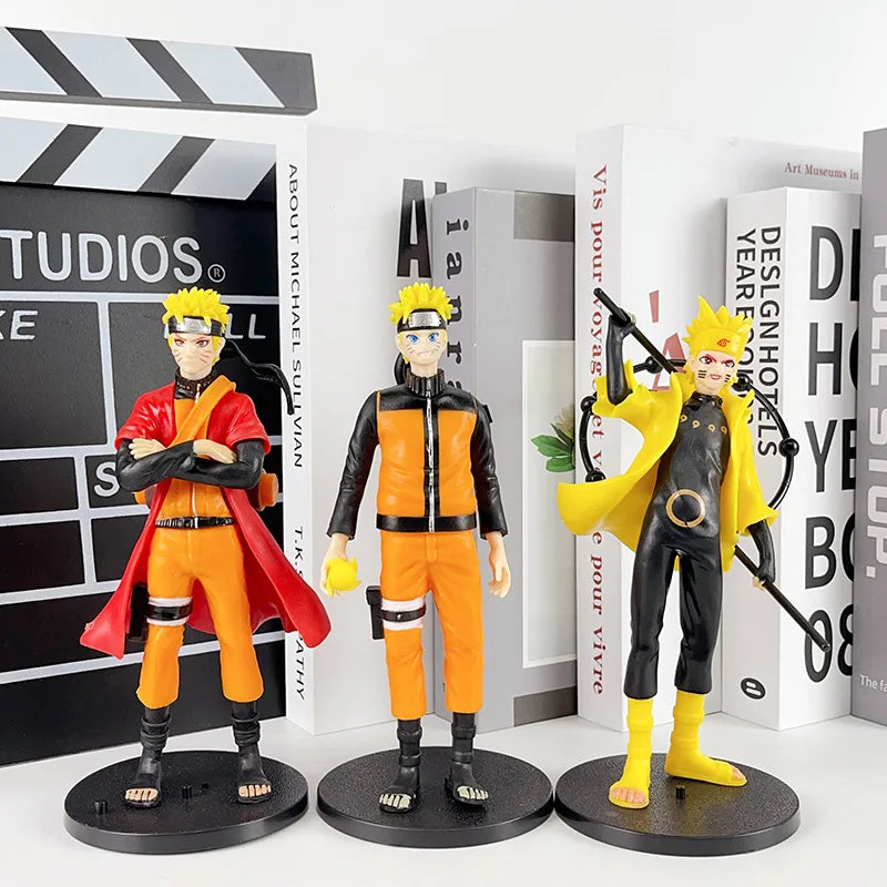 Naruto Series:Naruto, Itachi, Sasuke and Kakashi 18cm Collectible Action Figures