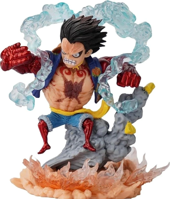 One Piece: Luffy Gear Fourth Ape King Gun vs Doflamingo Battle Scene Model