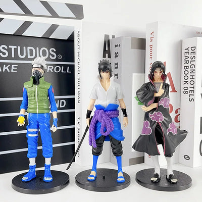 Naruto Series:Naruto, Itachi, Sasuke and Kakashi 18cm Collectible Action Figures