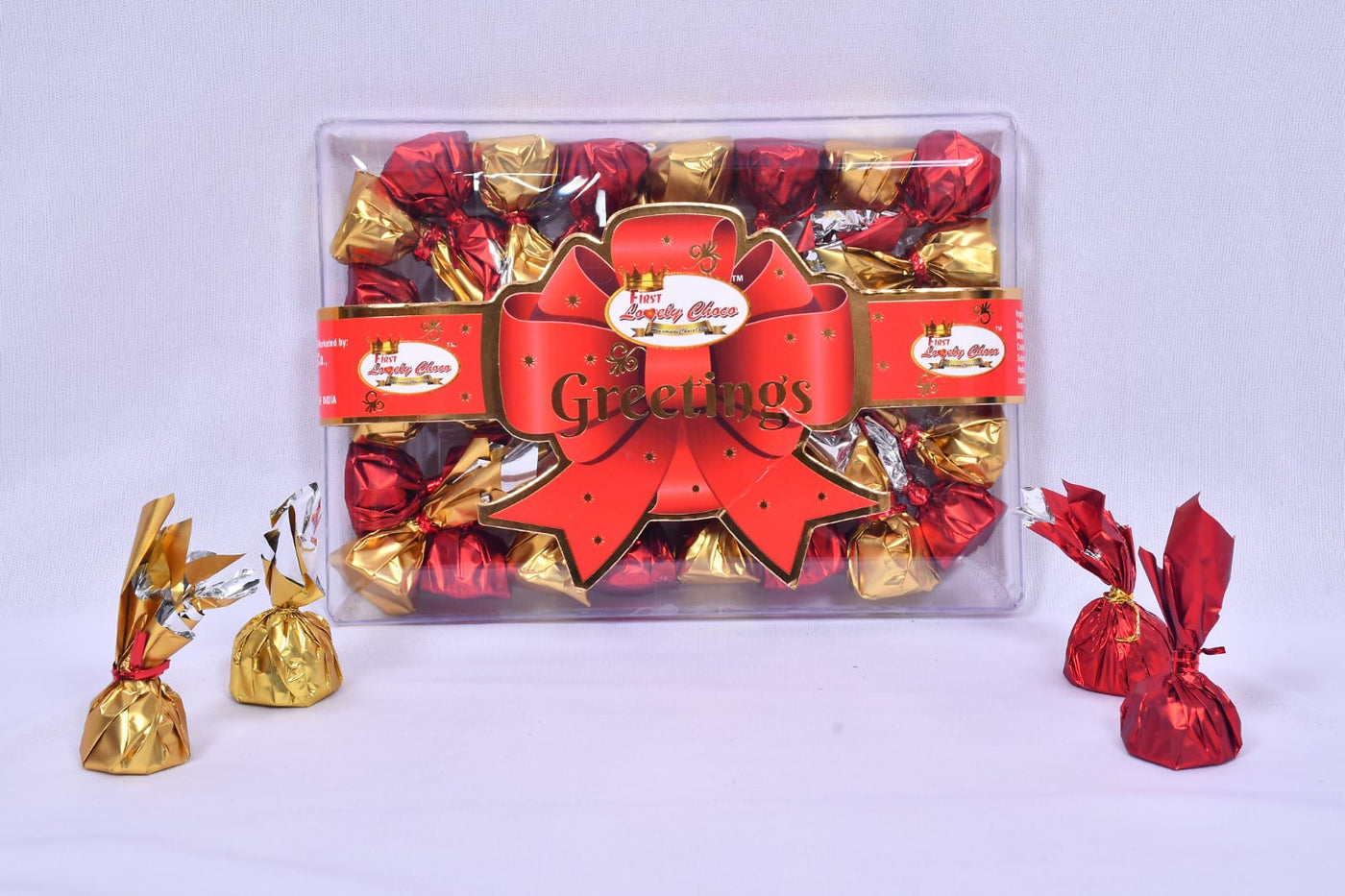 Lovely Golden Greetings Chocolate Box