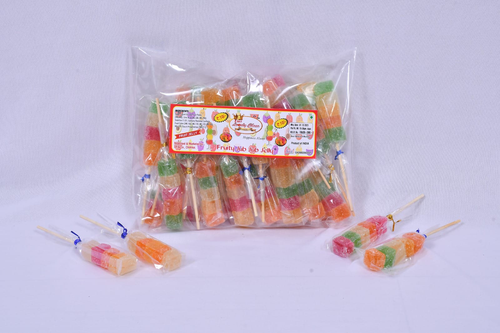 lovely Fruity Jubb Jubb stick Candy Pack