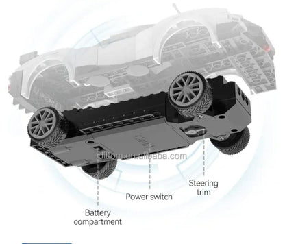 CADA Lego Car with Dual controller ( Remote+Mobile )