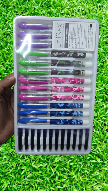 Multi-Color Gel Ink Pen Set with Extra Refills - 12 Pens, Smooth Writing Gel Pens for Office and School Use stationary