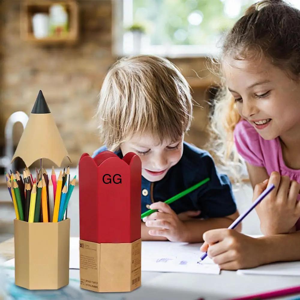 Pencil shaped pencil box