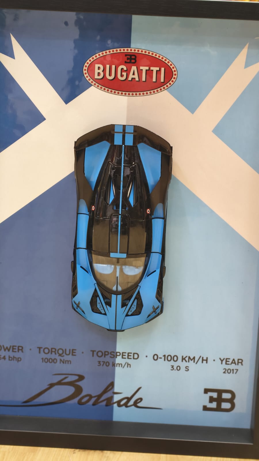 3D Car Frame - Diecast Model Wall Art