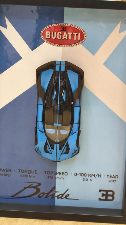 3D Car Frame - Diecast Model Wall Art