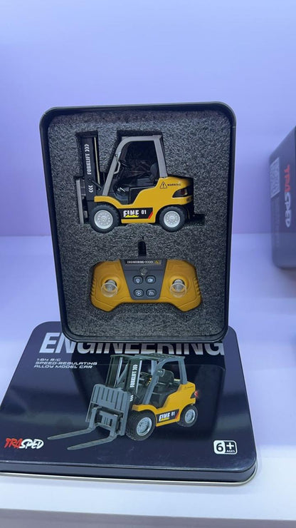 Truck jcb Mini RC (1:64 ratio) Engineering Construction Vehicle – Excavator, Dump Truck & Forklift (6+)
