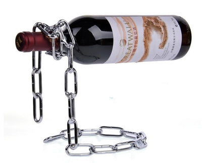 Defy Gravity: The Floating Magic Chain Bottle Holder