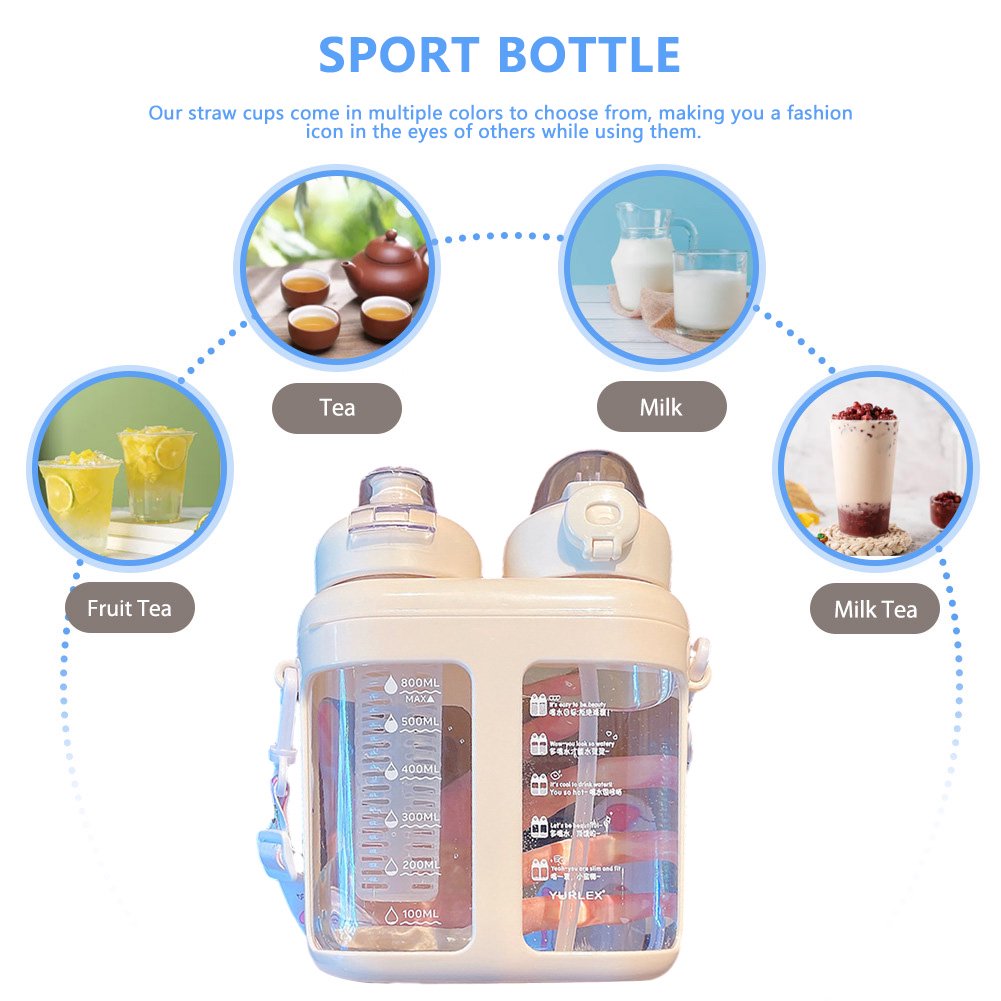 Dual Compartment Water Bottle