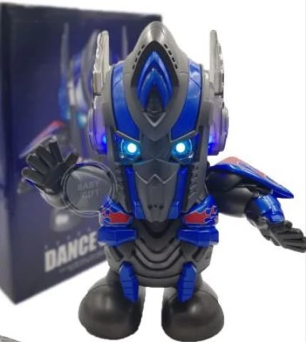 Interactive Dancing Optimus Prime Hero Robot Toy with Dynamic Music & Flashing LED Lights