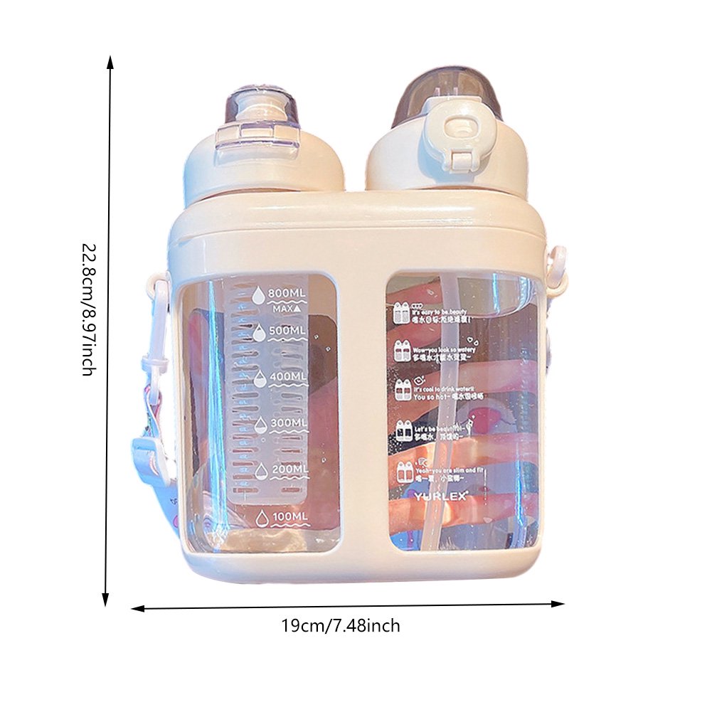 Dual Compartment Water Bottle