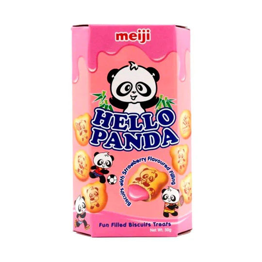 Hello Panda Strawberry Cream Biscuits