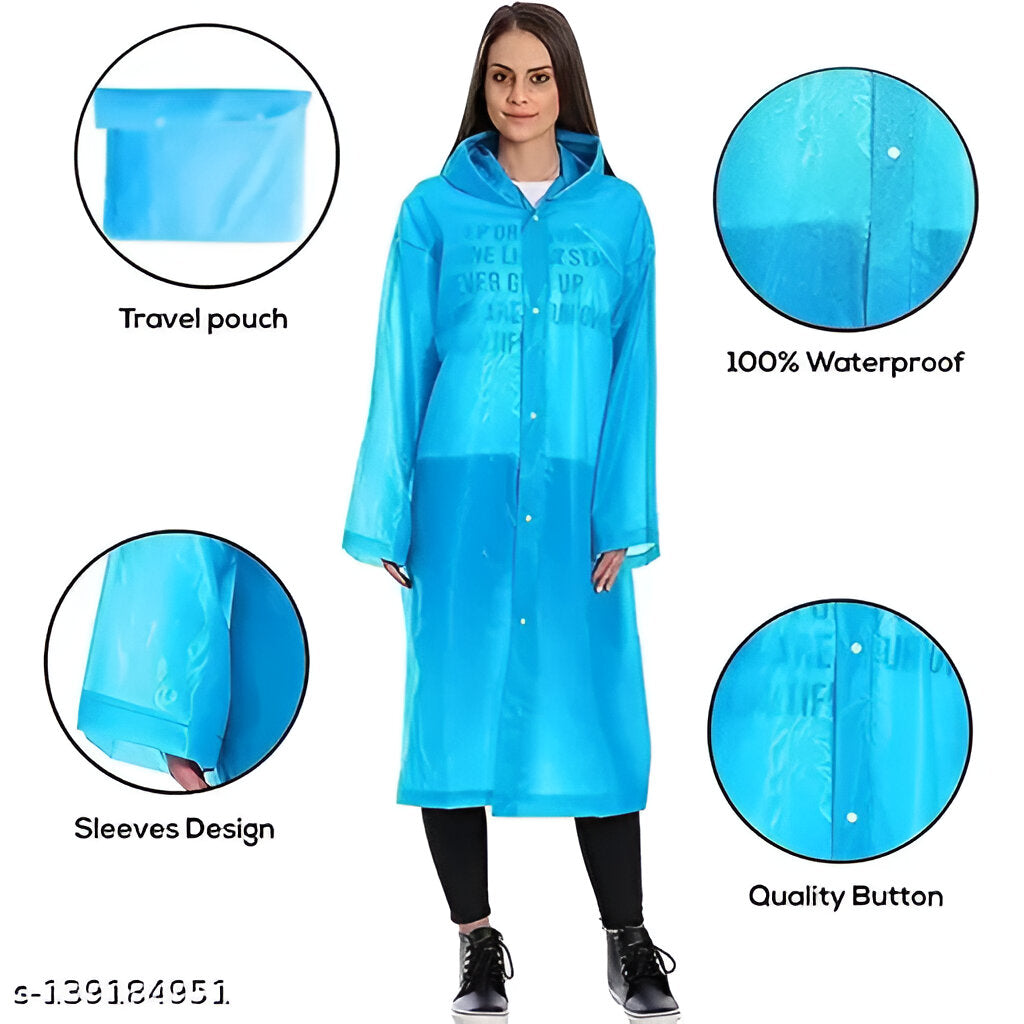 Pocket Size Easy to Carry Digi Raincoat- Rain Card (Pack of 5 Free Size)