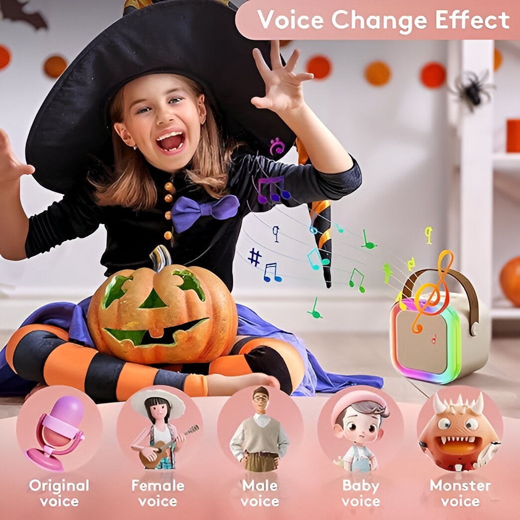 Mini Karaoke Machine with Kids Microphone