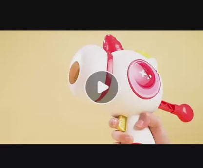 Durable Kids Unicorn Launcher Toy Gun Sticky Balls Target-Safe Indoor Shooting Game