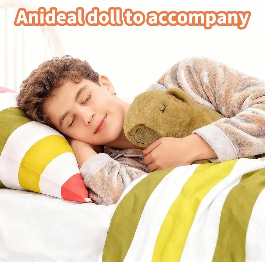 Sleep Breathing Capybara Soft Musical Toy