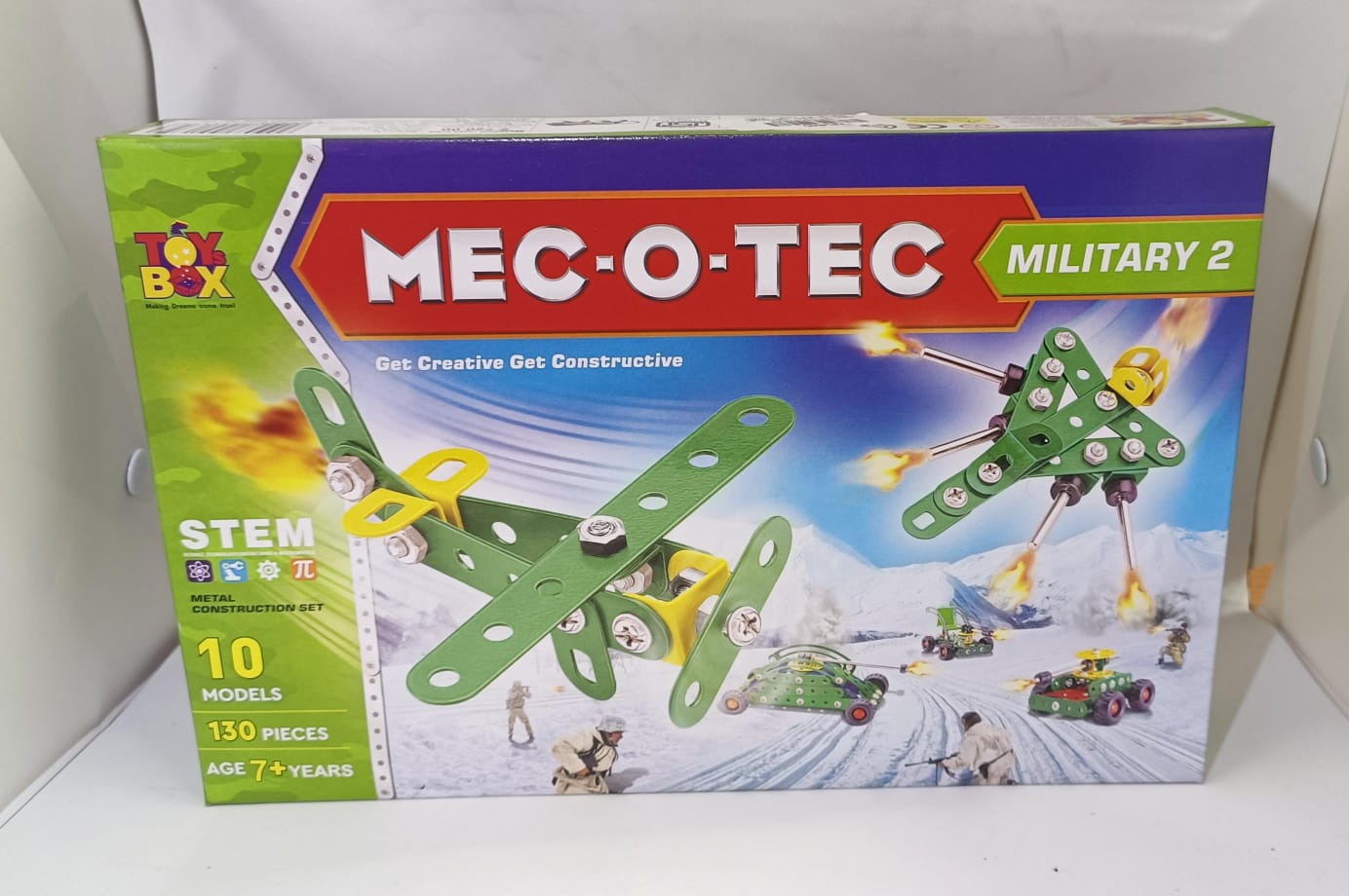 Box Mec Toy Box Mec-O-Tec Military 2 Metal Construction Set – SAI KRISHNA ...