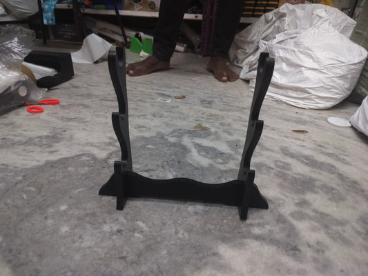 Black 3-Tier Acrylic Display Stand – Sword / Frame Holder