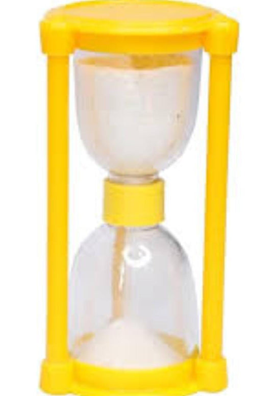 Classic 1-Minute Sand Timer – Yellow Hourglass for Kids