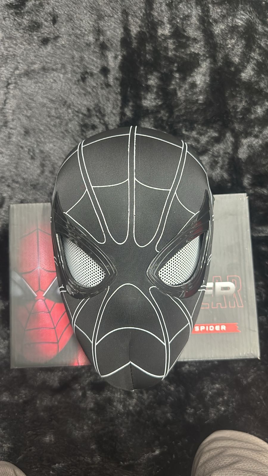 Black & Red Spider-Man Superhero Mask