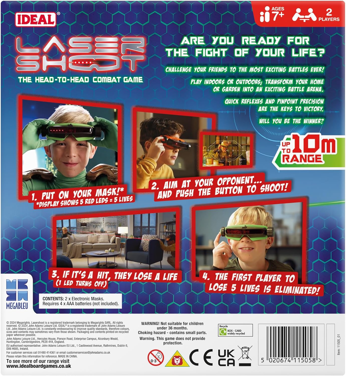 Laser Shoot: Electronic Laser Tag Game For Kids Battle Game, Head-to-Head for 2 Player