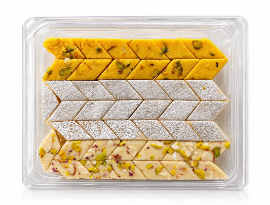Premium Assorted Kaju Katli Gift Box (225g) – Trio Delight