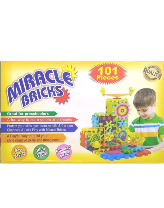 Miracle Bricks - 101 Pieces Educational Building Blocks for Kids