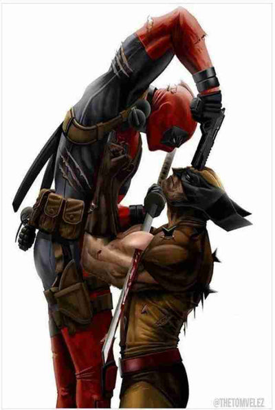 DEADPOOL VS WOLVERINE POSTER - EPIC SHOWDOWN EDITION