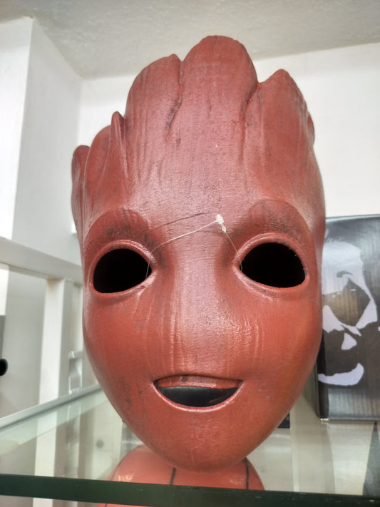 Groot Face Cosplay Mask – Guardians of the Galaxy Inspired Wooden Look