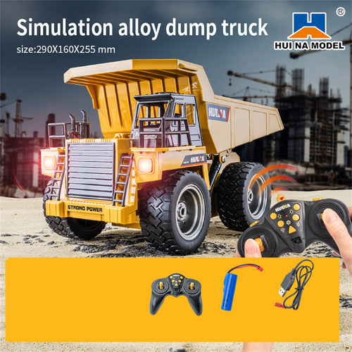 Huina 1534 RC Dump Truck – Heavy Duty 1/18 Scale Construction Model jcb