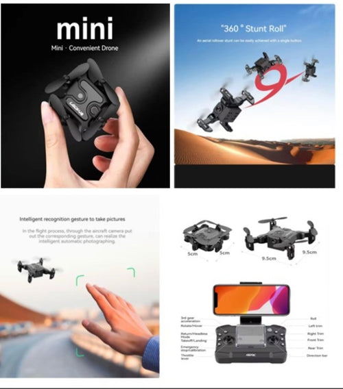 🚁 Mini Foldable HD Camera Drone – Pocket Size, Powerful Performance!