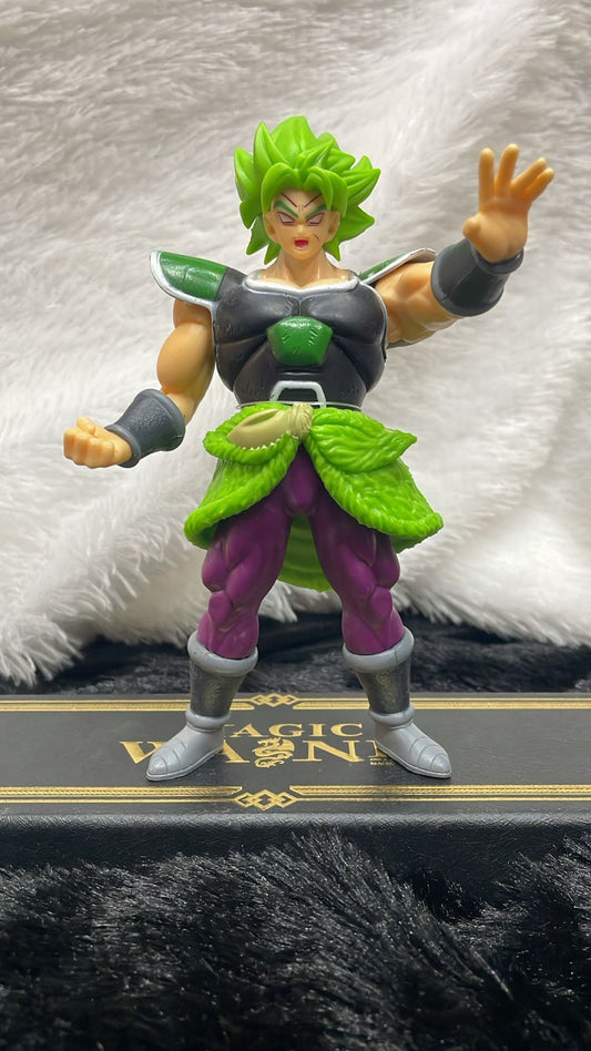 This is a figurine of Broly in his Legendary Super Saiyan form from the Dragon Ball series