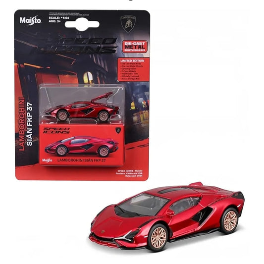 Maisto Speed Icons Lamborghini Sián FKP 37 Die-Cast Car(Red)