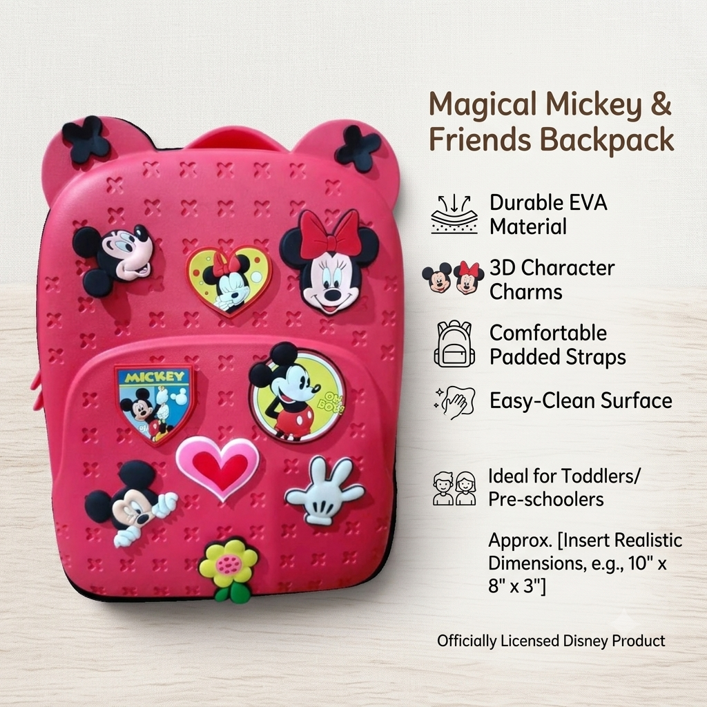 Premium Silicone DIY Charm Backpack for Kids – Waterproof, Lightweight School & Travel Daypack