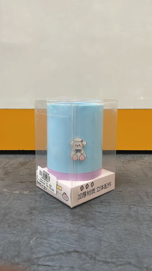 Kawaii Bear Pencil Holder (Blue & Pink)