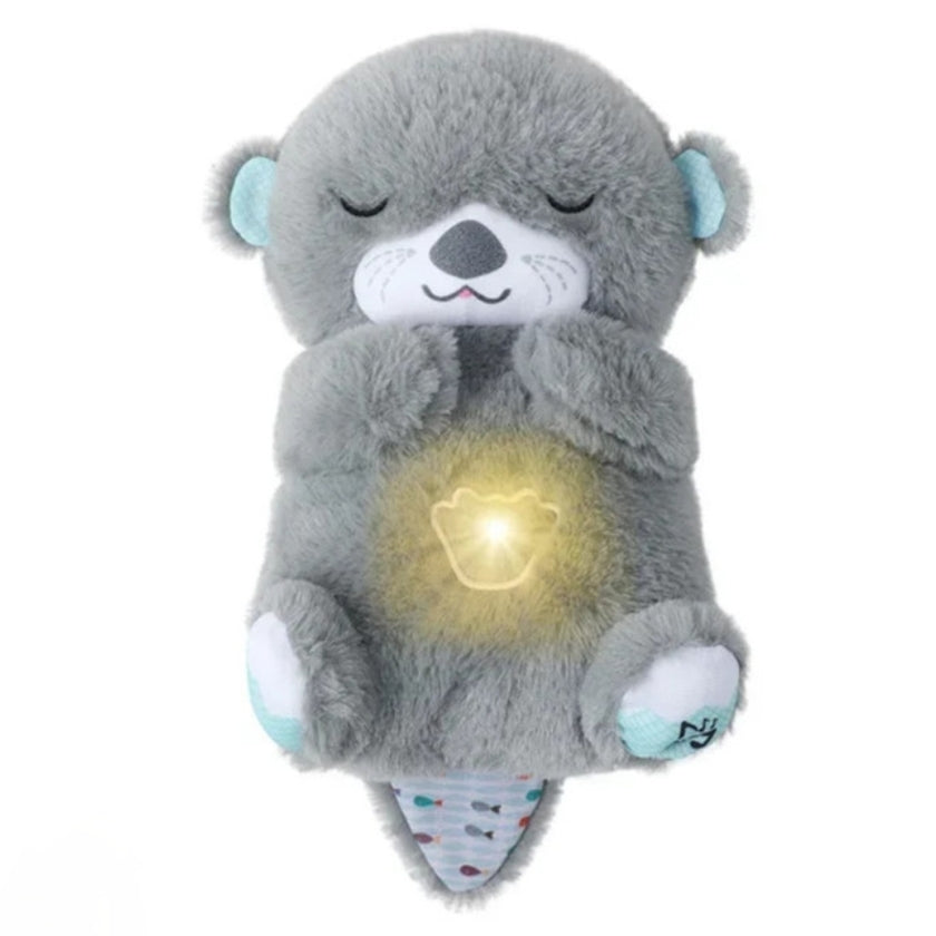 Sleep Breathing Teddy Bear Soft Toy with Light Sound