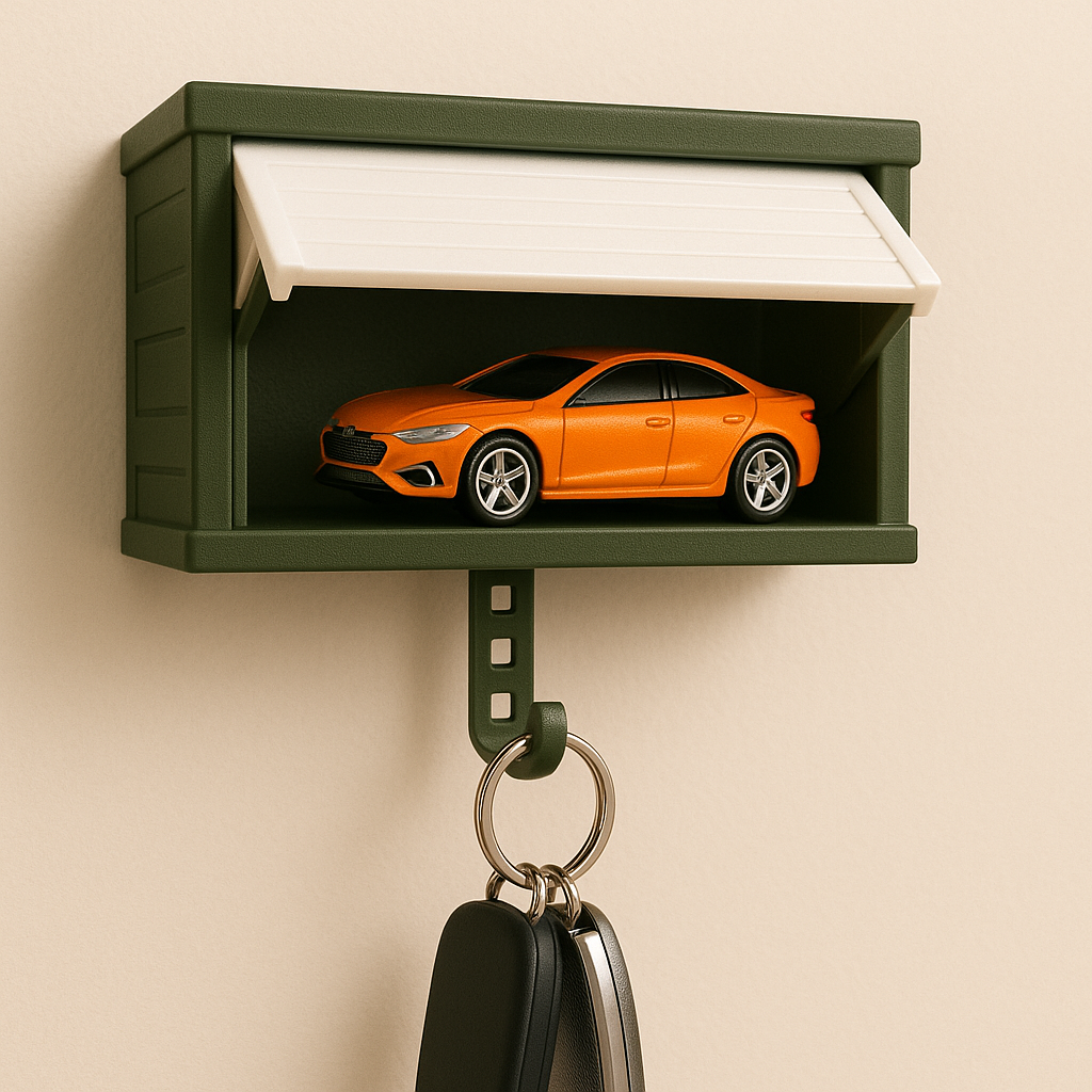 Garage Key Holder with Random OG Hotwheels - Main Image