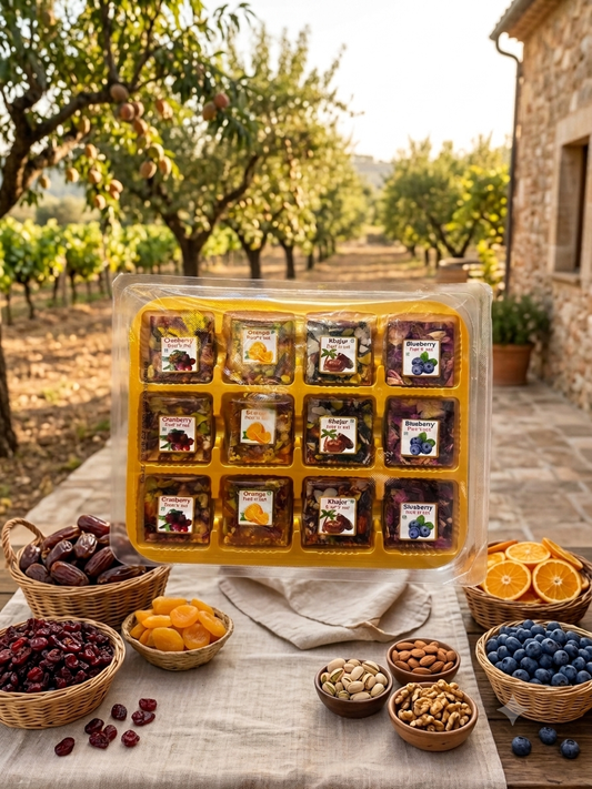 Royal Dry Fruit & Berry Bites Assortment (12-Piece Gourmet Gift Box)