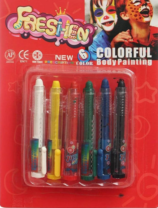 Colorful body painting 6 colors