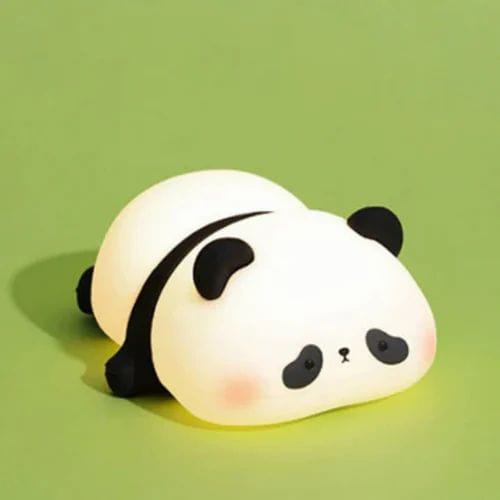 Sleeping Panda Touch Silicone Night Lamp – Rechargeable LED Bedside Lamp for Children's Bedroom, Romantic Decor, Valentine Day Gift, Love Gift for Her, Couple Gift