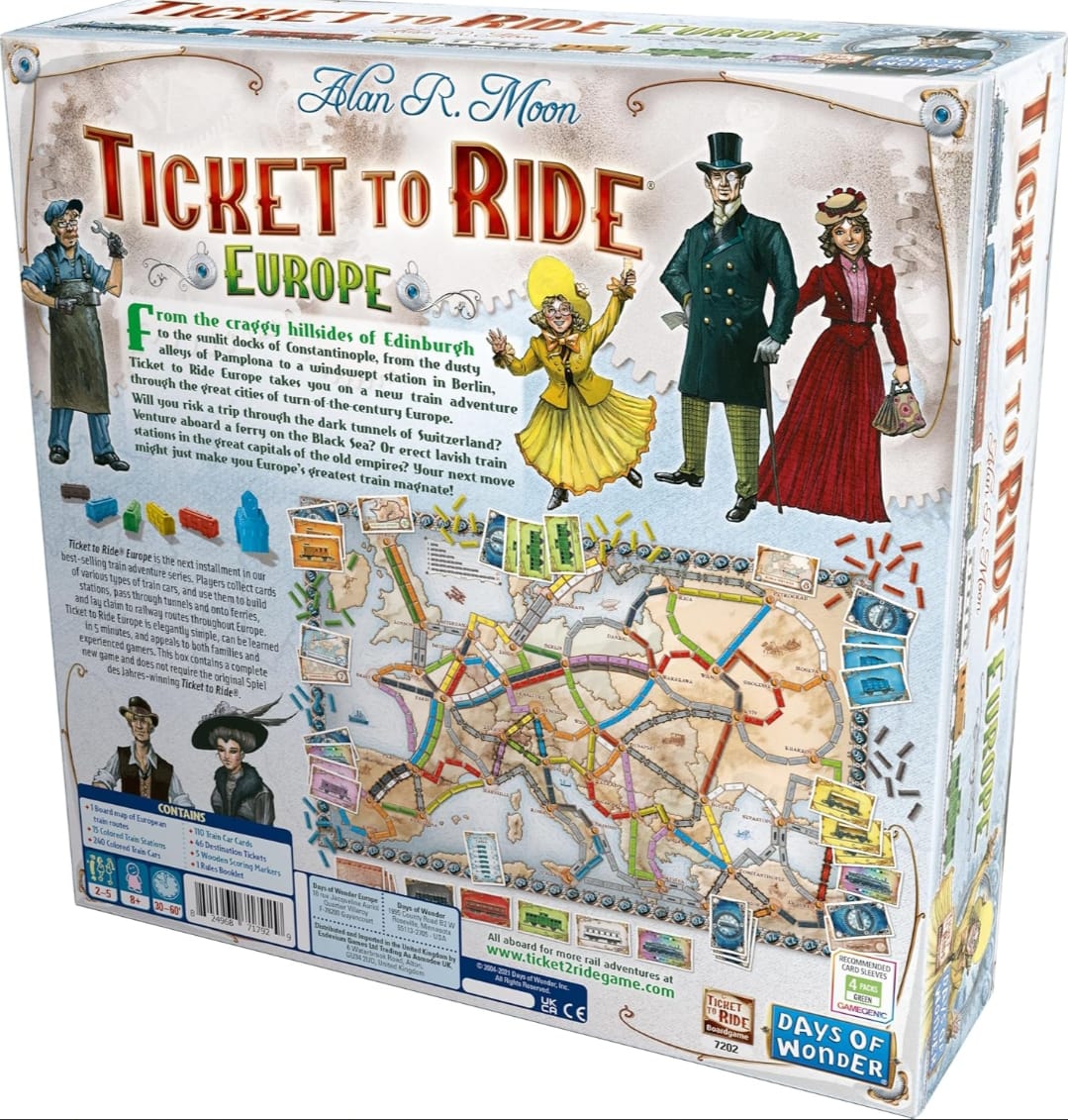 Ticket to Ride: Europe – Classic Board Game Adventure